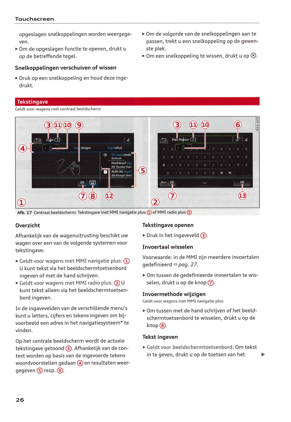 2018-2021 Audi Q3 Owner's Manual | Dutch