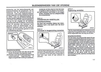 2000-2001 Hyundai Trajet Bedienungsanleitung | Niederländisch