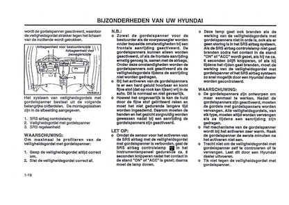 2000-2001 Hyundai Trajet Bedienungsanleitung | Niederländisch