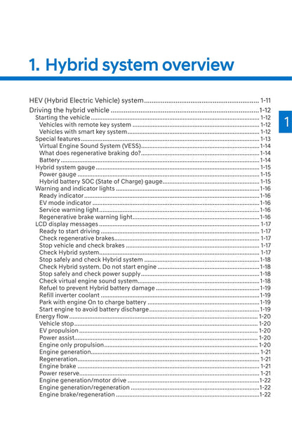 2019-2020 Hyundai Kona Hybrid Gebruikershandleiding | Engels