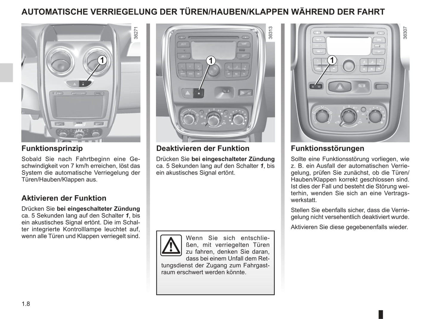 2014-2018 Dacia Duster Gebruikershandleiding | Duits