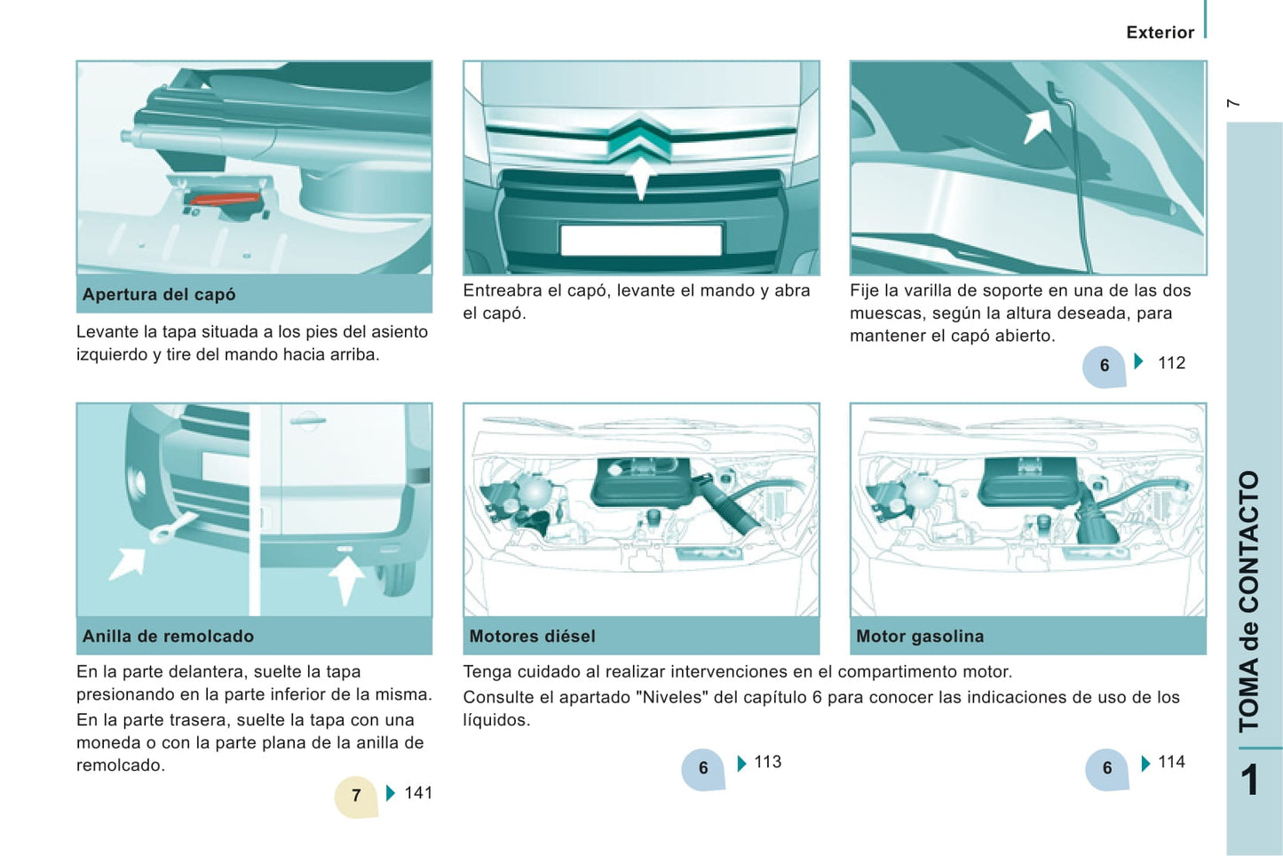 2011-2012 Citroën Jumpy Atlante Owner's Manual | Spanish