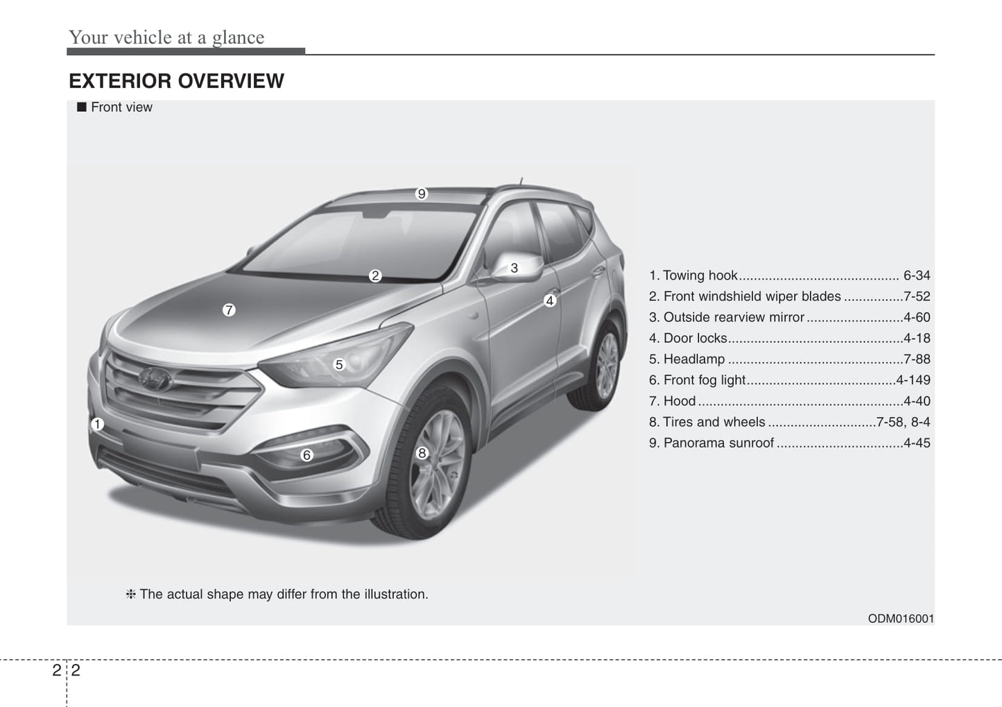 2016-2019 Hyundai Santa Fe Manuel du propriétaire | Anglais