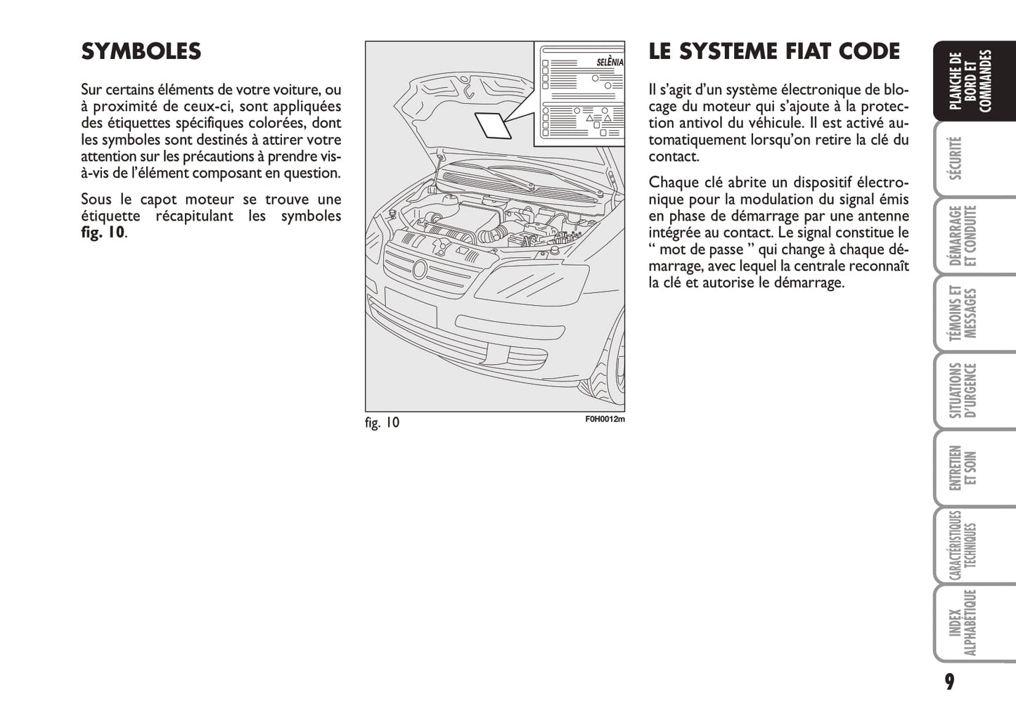 2010-2011 Fiat Idea Bedienungsanleitung | Französisch