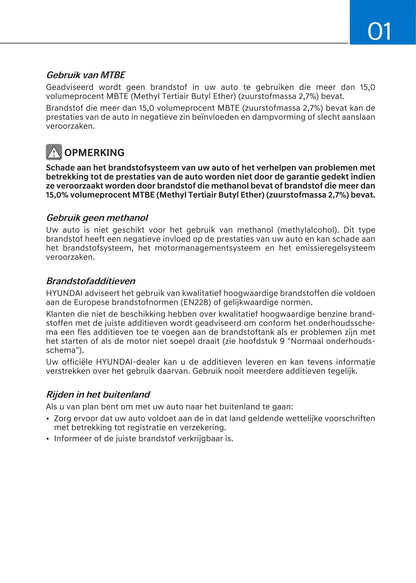 2020-2021 Hyundai i20 Owner's Manual | Dutch