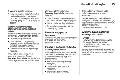 2012-2013 Opel Ampera Owner's Manual | Polish