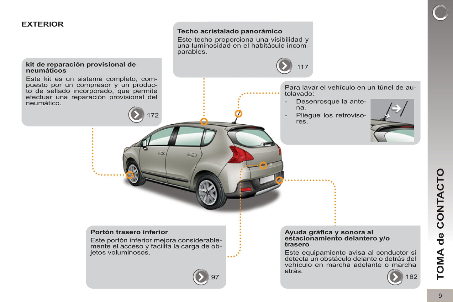 2012-2013 Peugeot 3008 HYbrid4 Manuel du propriétaire | Espagnol