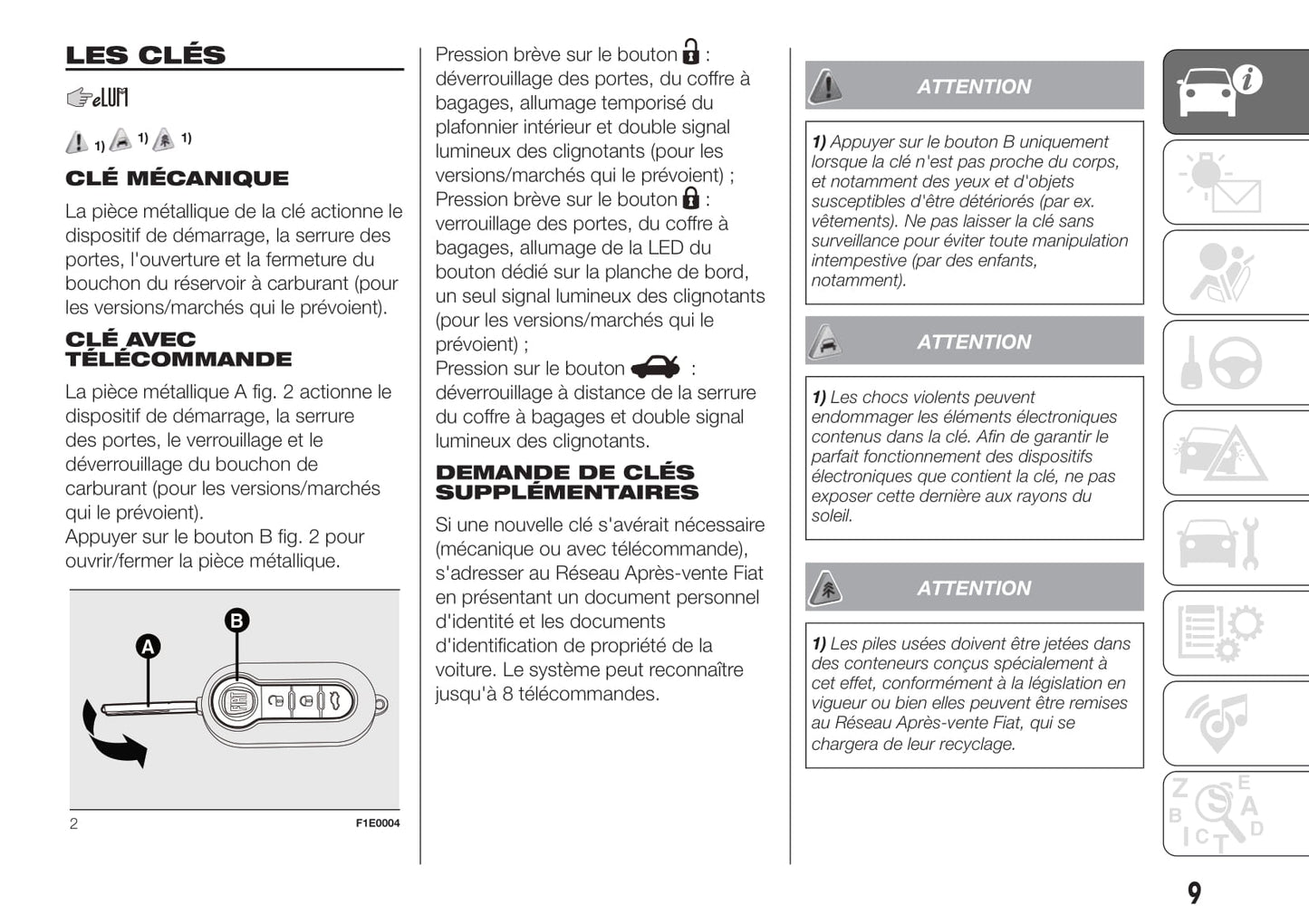 2018-2019 Fiat Punto Gebruikershandleiding | Frans