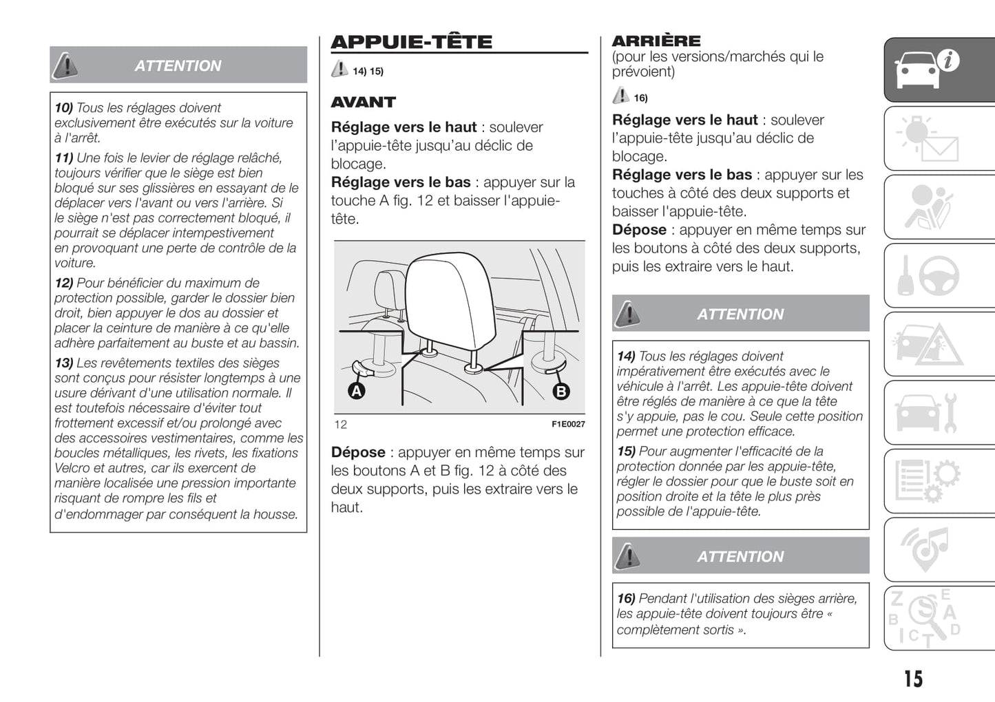 2018-2019 Fiat Punto Bedienungsanleitung | Französisch