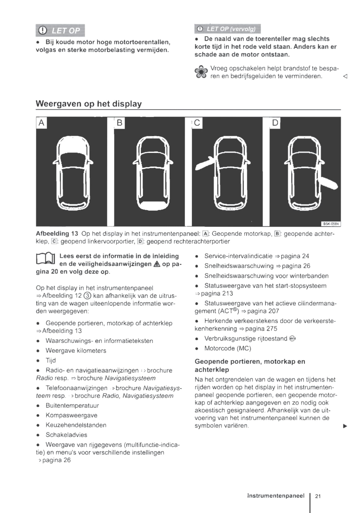 2014-2018 Volkswagen Golf Sportsvan Owner's Manual | Dutch