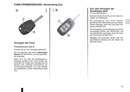 2012-2013 Renault Clio Owner's Manual | German