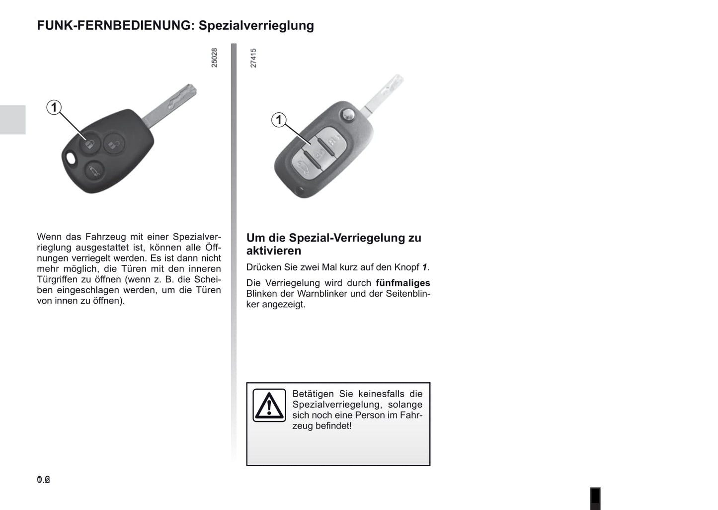 2012-2013 Renault Clio Owner's Manual | German