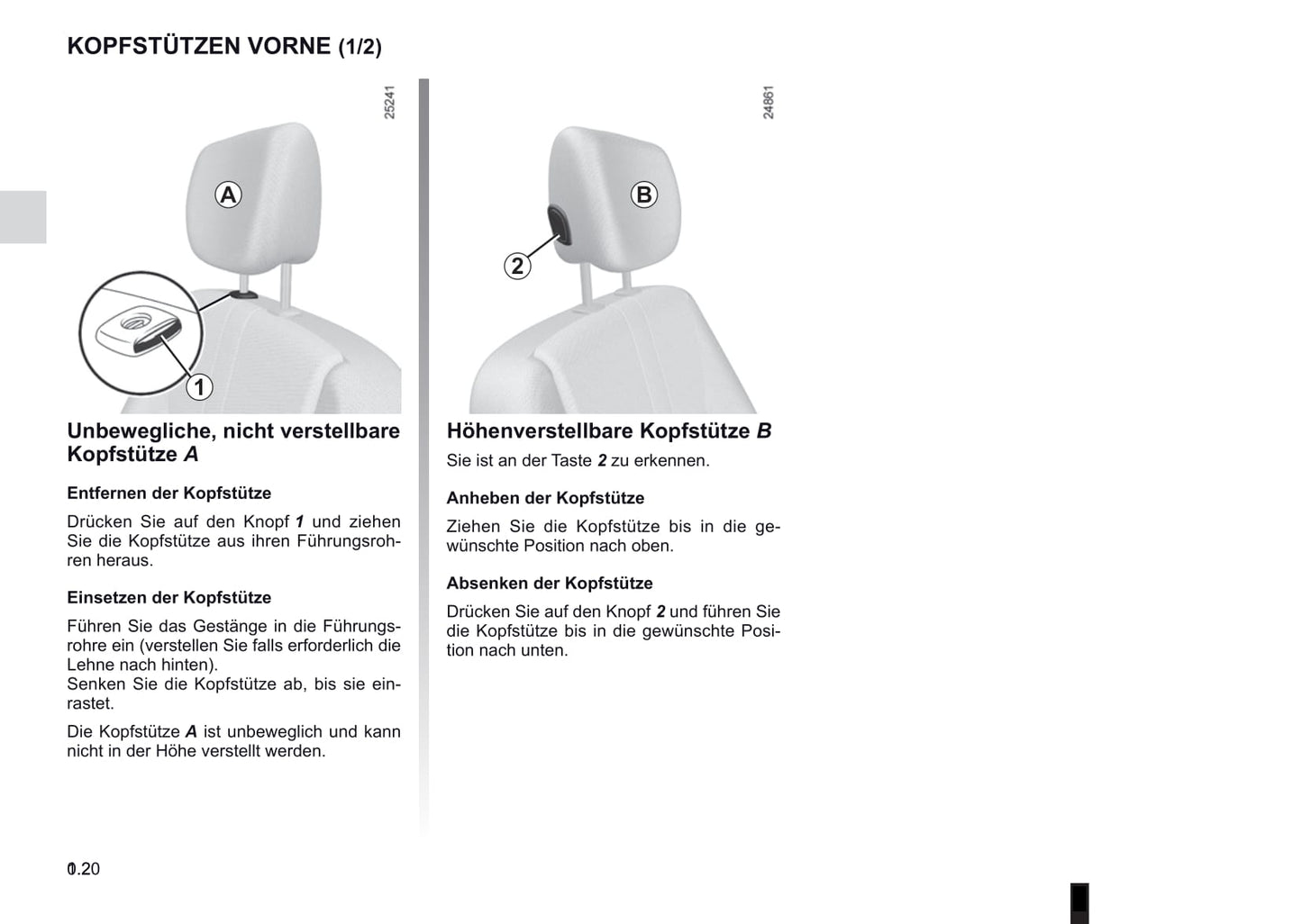 2012-2013 Renault Clio Owner's Manual | German