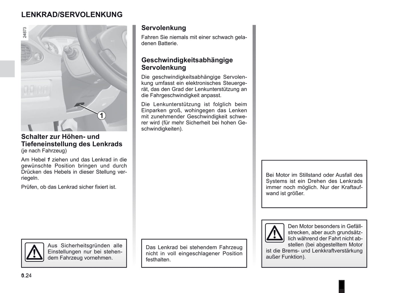 2012-2013 Renault Clio Owner's Manual | German