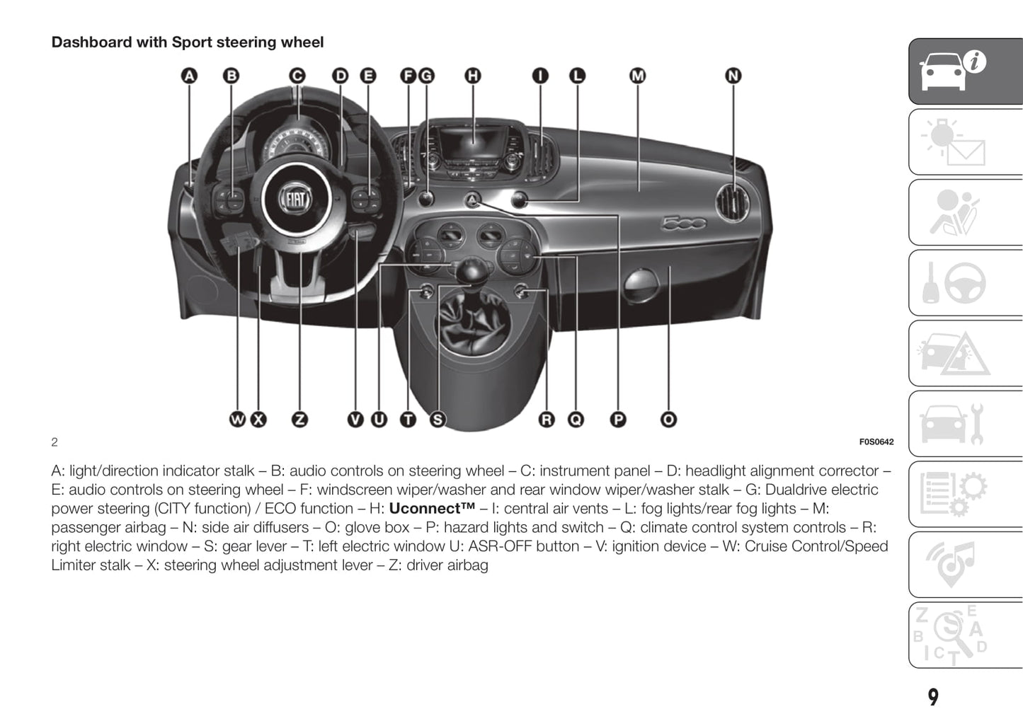 2014-2015 Fiat 500 Bedienungsanleitung | Englisch