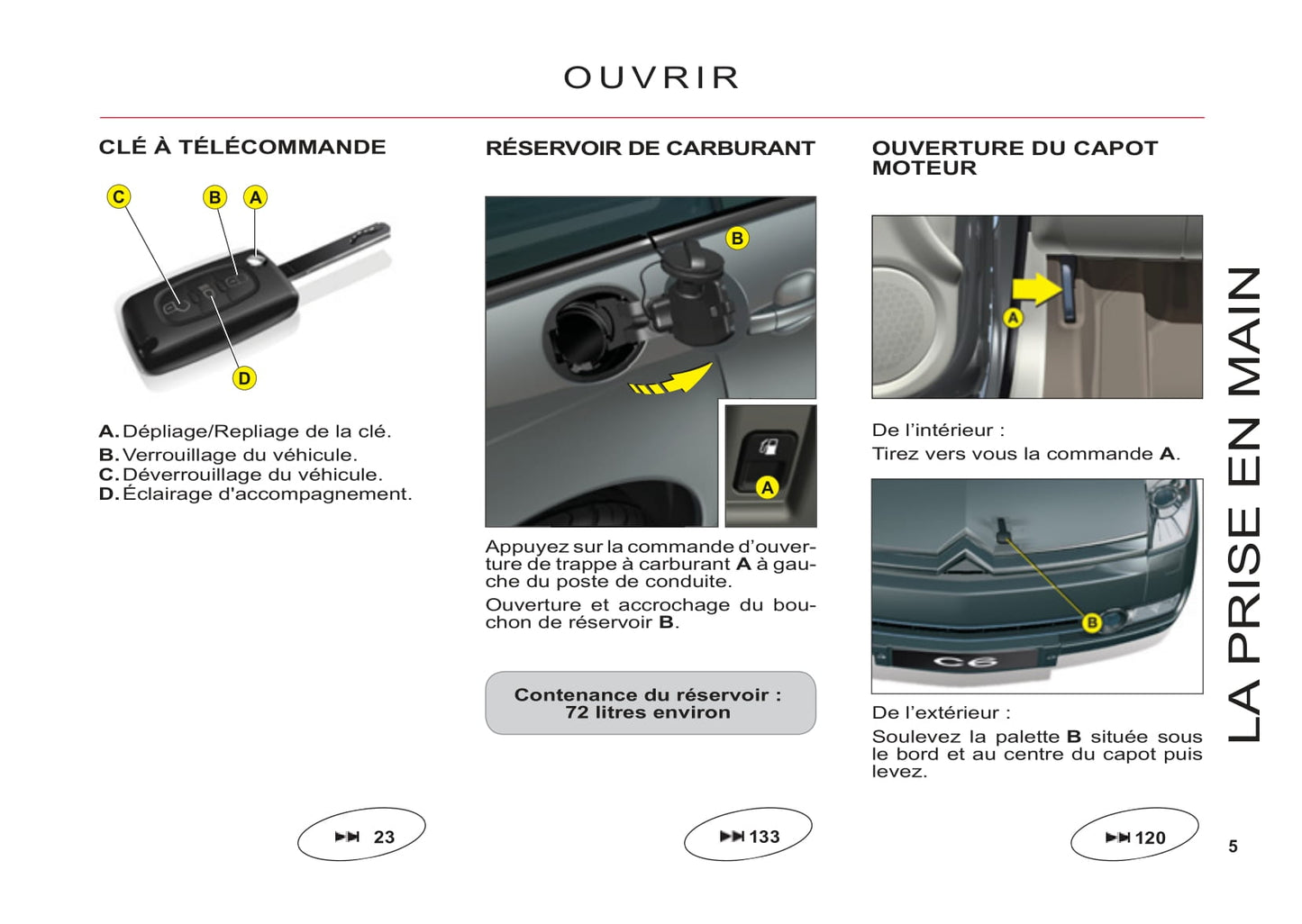 2011-2012 Citroën C6 Owner's Manual | French