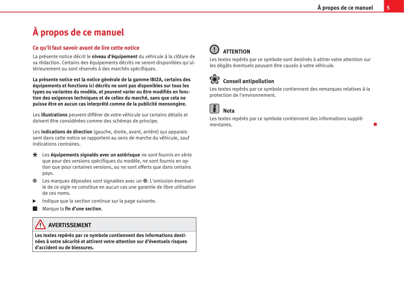 2014-2015 Seat Ibiza Owner's Manual | French