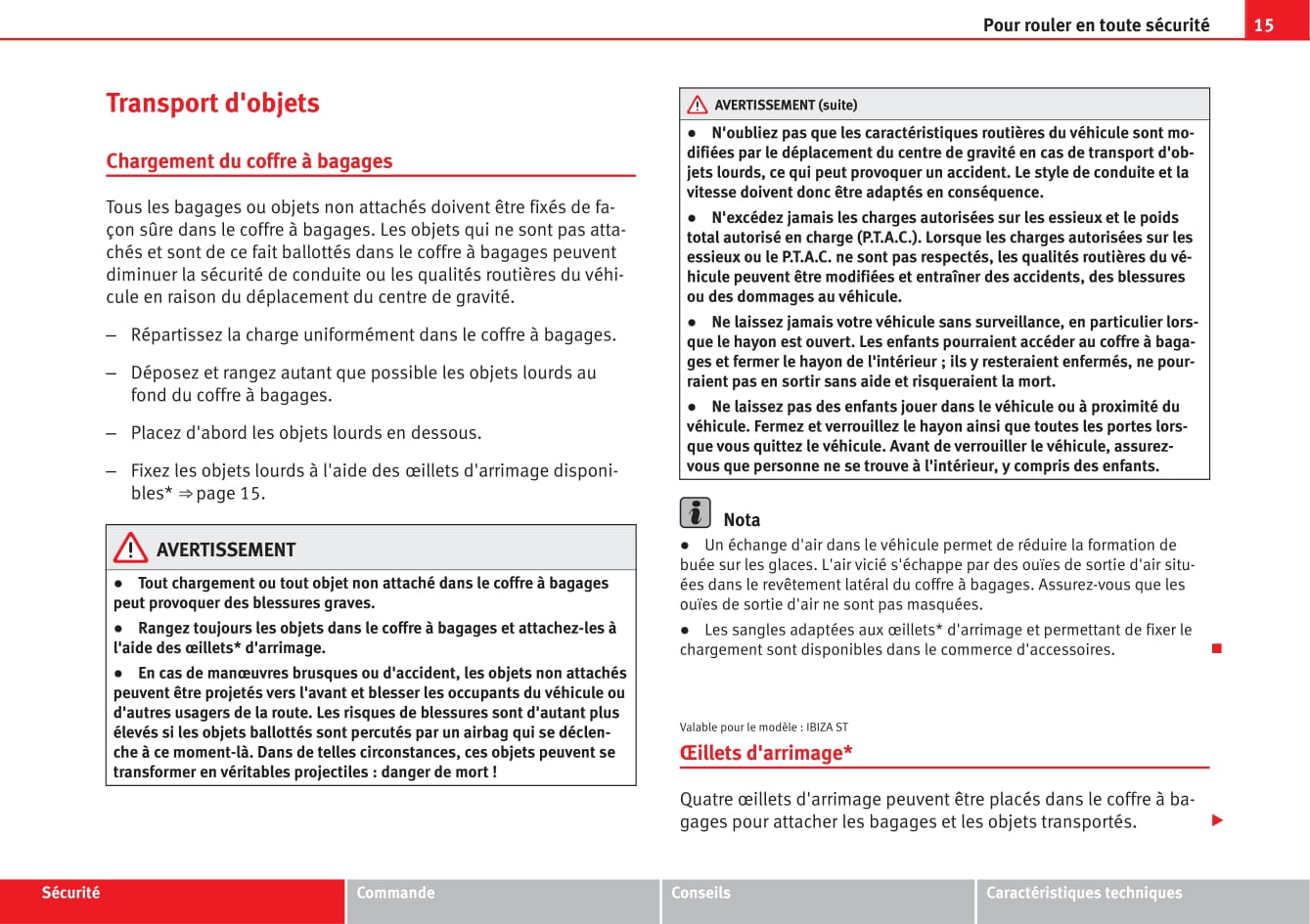 2012-2015 Seat Ibiza Gebruikershandleiding | Frans