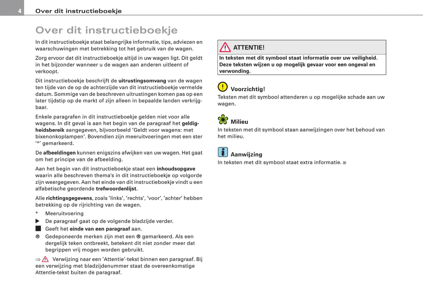 2006-2010 Audi TT Coupé/TTS Coupé/TT RS Coupé Owner's Manual | Dutch