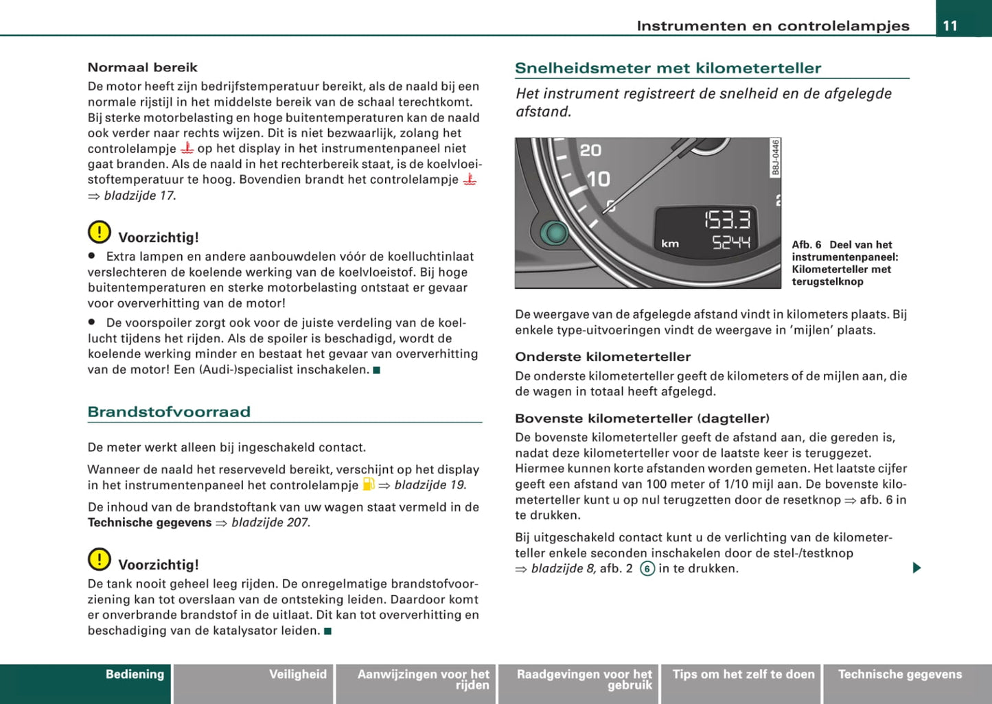 2006-2010 Audi TT Bedienungsanleitung | Niederländisch