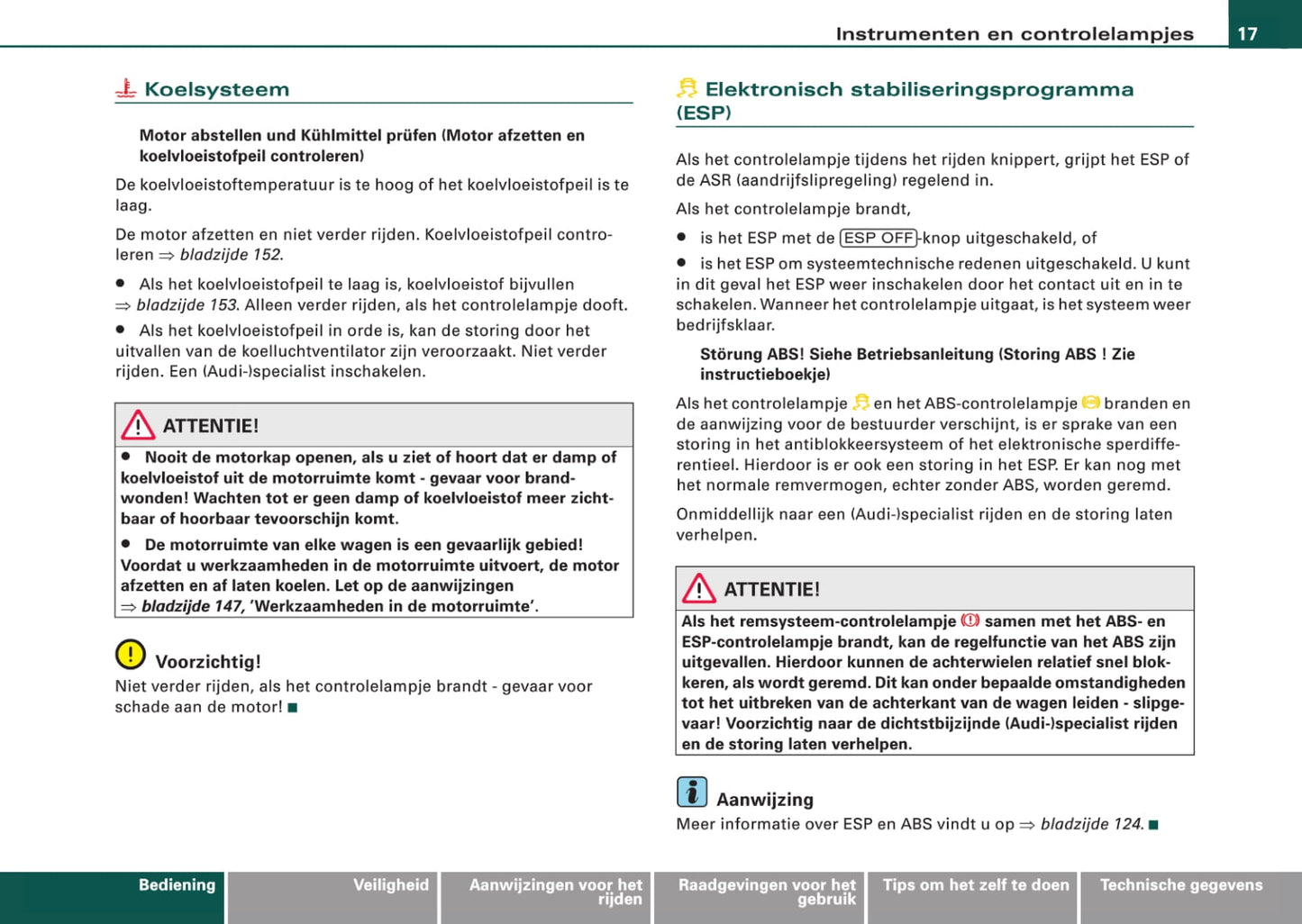 2006-2010 Audi TT Coupé/TTS Coupé/TT RS Coupé Owner's Manual | Dutch