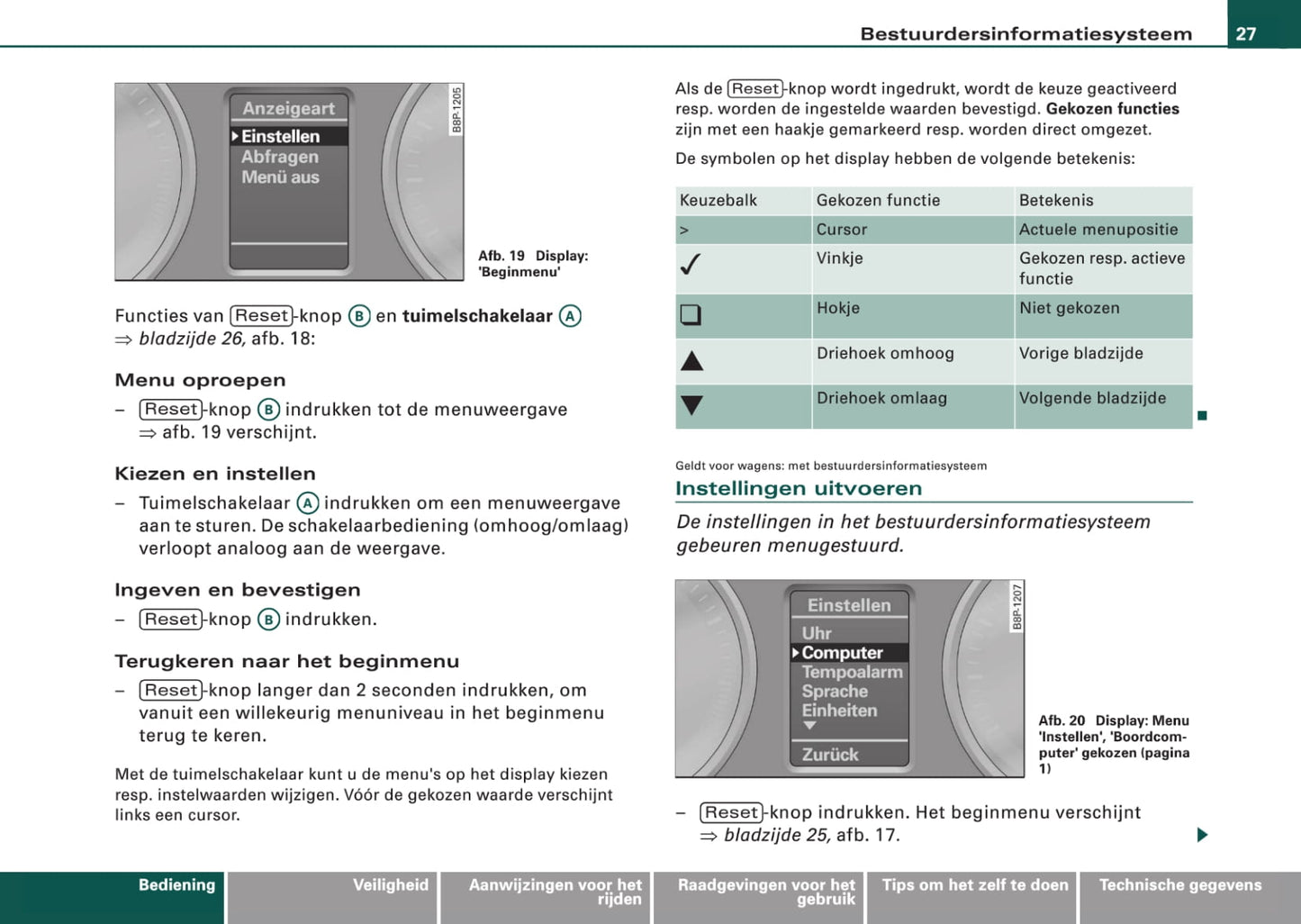 2006-2010 Audi TT Bedienungsanleitung | Niederländisch