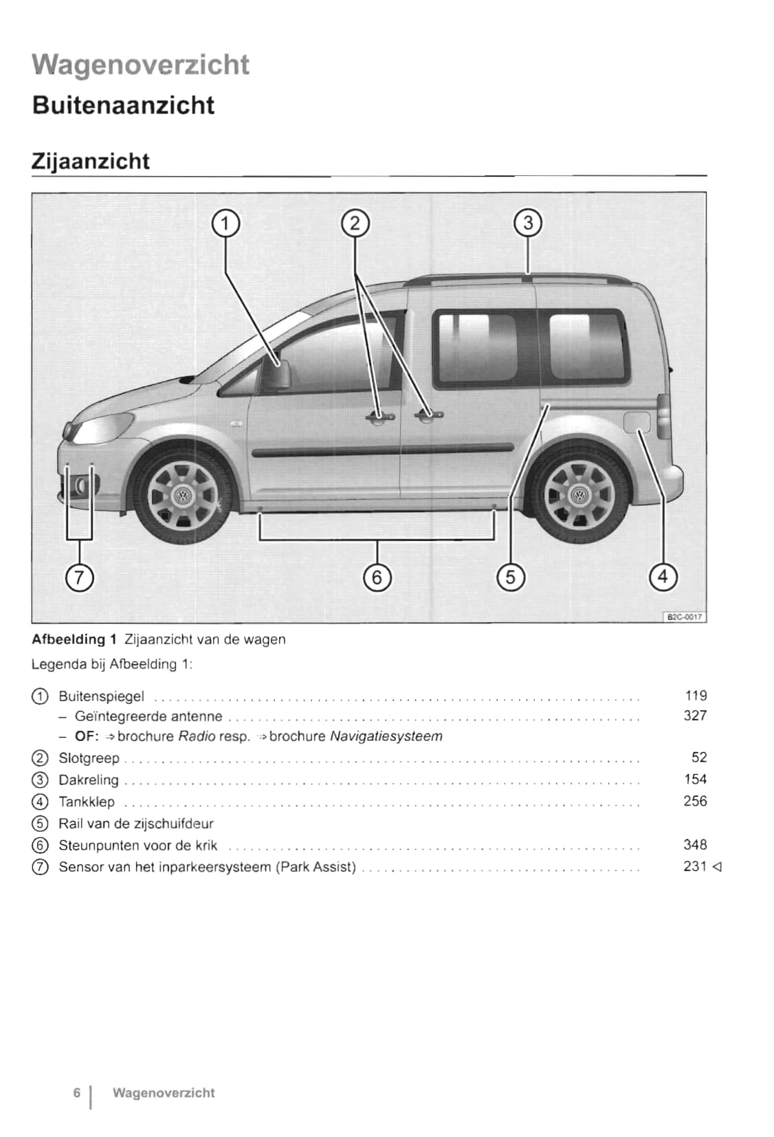 2010-2015 Volkswagen Caddy Owner's Manual | Dutch