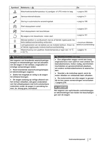 2010-2015 Volkswagen Caddy Owner's Manual | Dutch