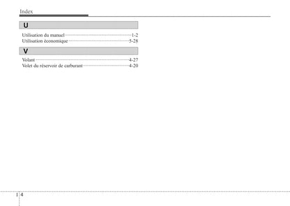 2012 Kia Rondo Owner's Manual | French