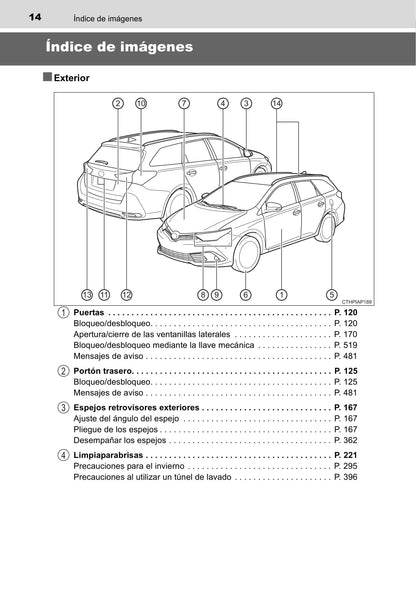 2015-2016 Toyota Auris Hybrid Touring Sports Owner's Manual | Spanish