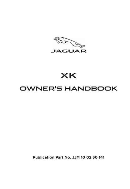 2014 Jaguar XK Bedienungsanleitung | Englisch