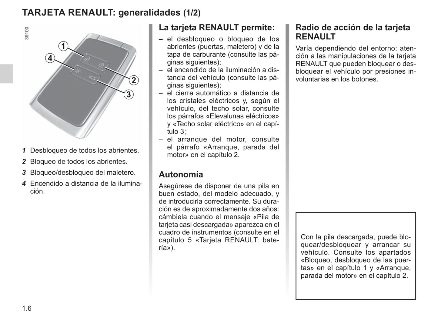 2018-2019 Renault Mégane Owner's Manual | Spanish