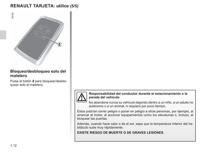 2018-2019 Renault Mégane Owner's Manual | Spanish