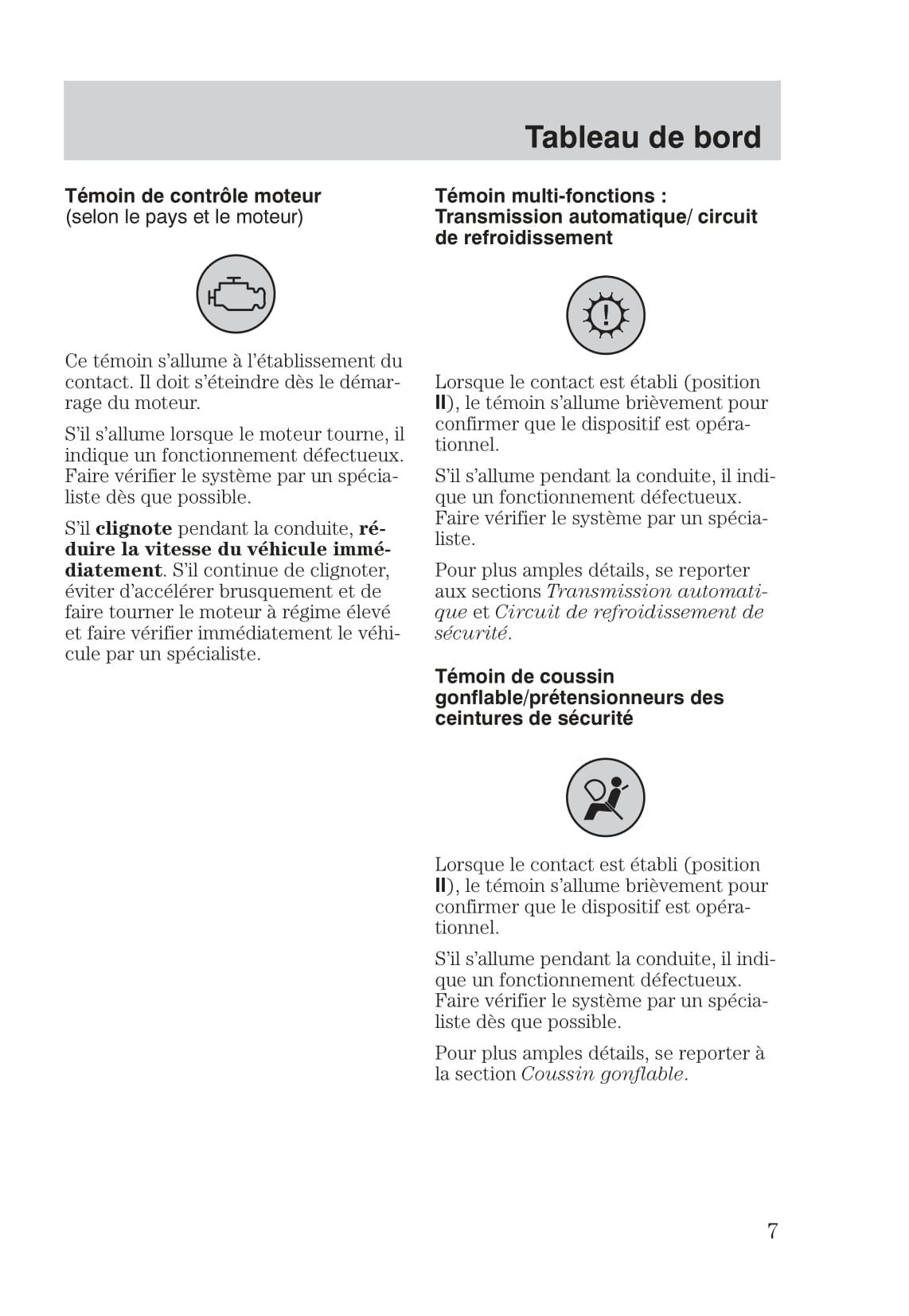 1999-2005 Ford Focus Manuel du propriétaire | Français