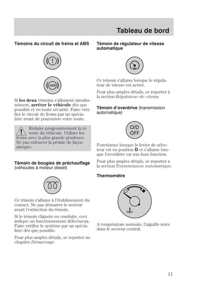 1999-2005 Ford Focus Manuel du propriétaire | Français