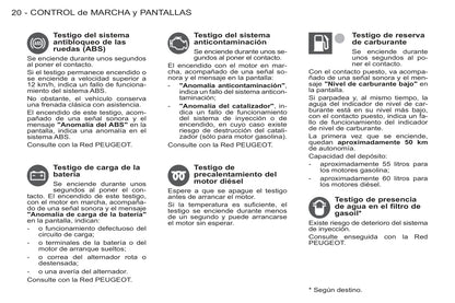 2011-2012 Peugeot Partner Origin Bedienungsanleitung | Spanisch
