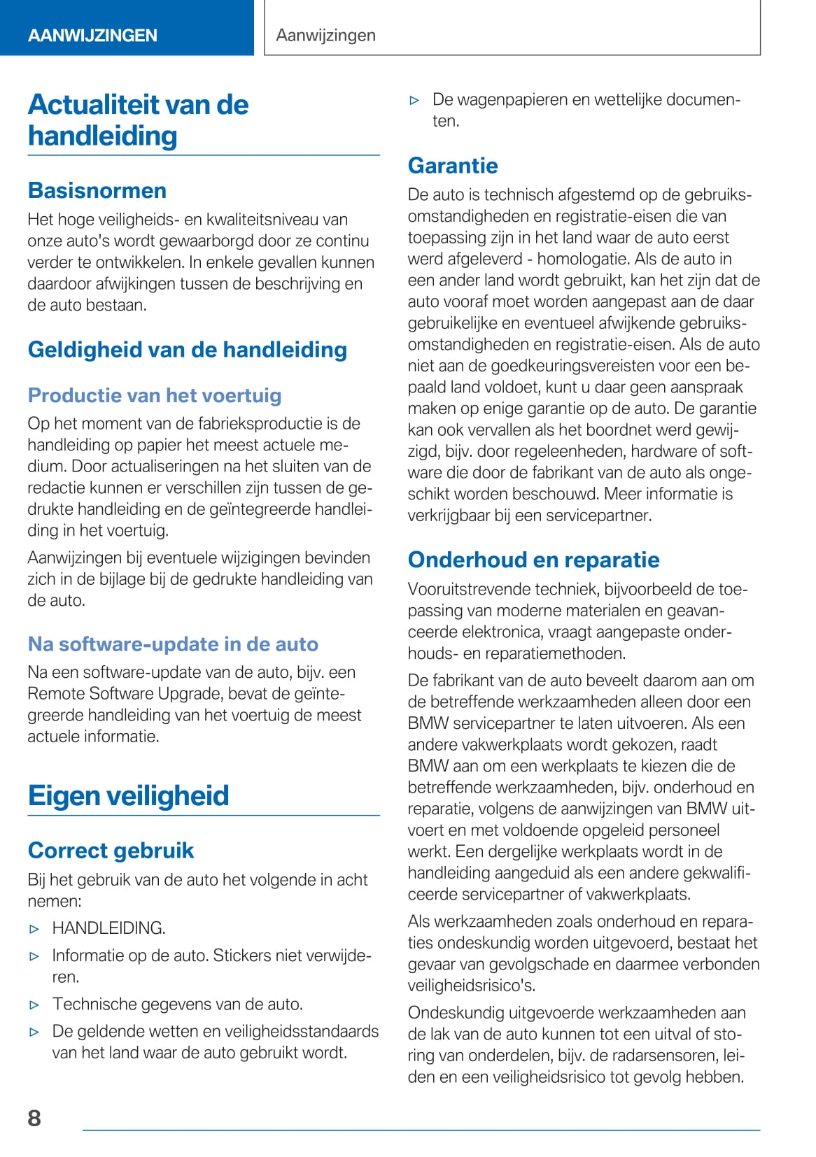 2020-2021 BMW 3 Series Plug-in Hybrid Owner's Manual | Dutch