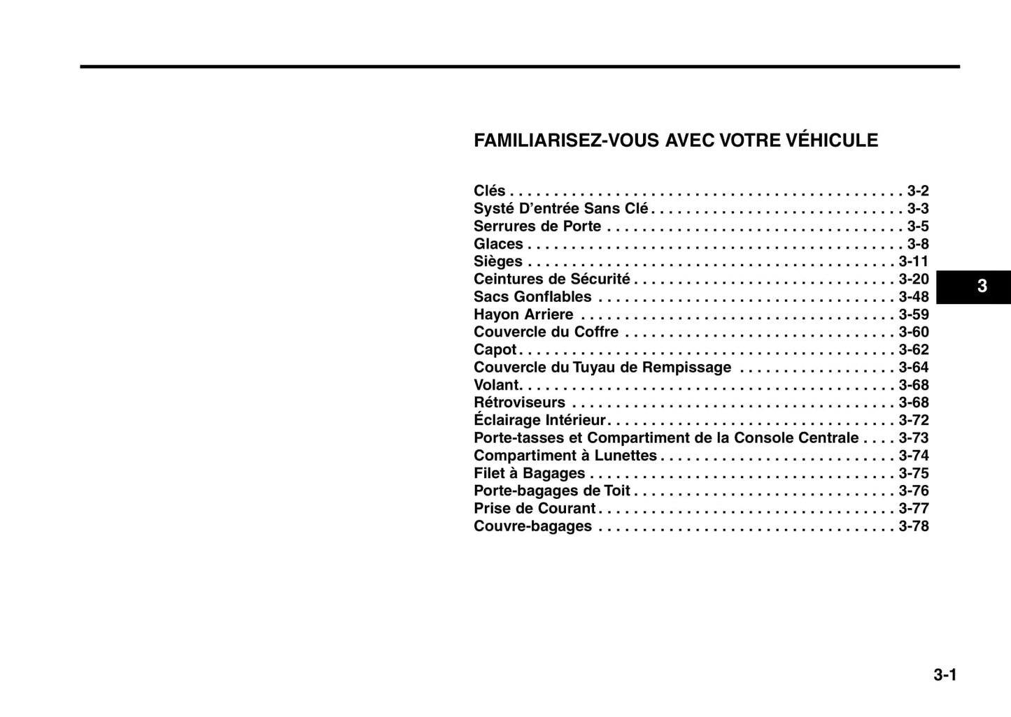 2006 Kia Rio Owner's Manual | French