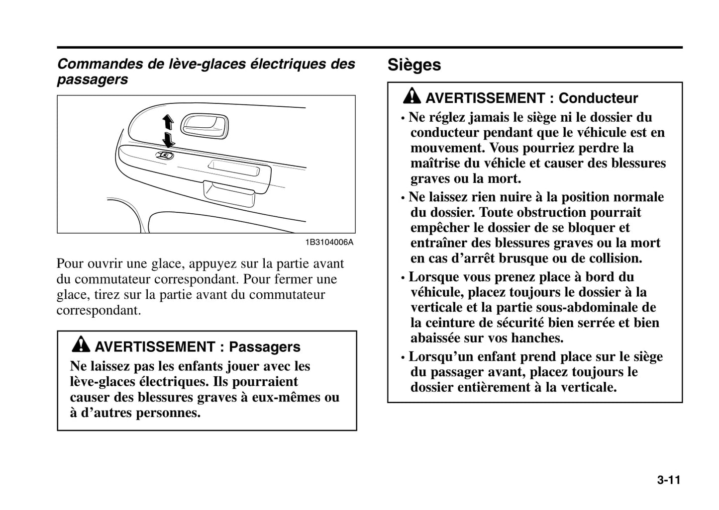 2006 Kia Rio Owner's Manual | French