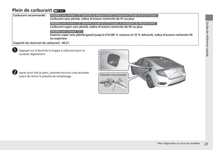 2017-2020 Honda Civic Manuel du propriétaire | Français