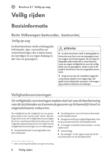 2003-2009 Volkswagen Multivan/Transporter Gebruikershandleiding | Nederlands