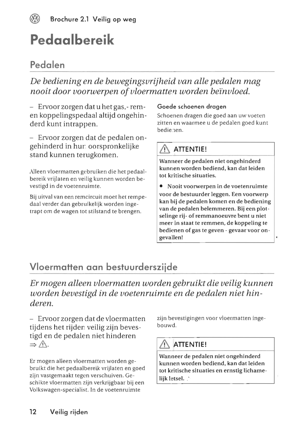 2003-2009 Volkswagen Multivan/Transporter Gebruikershandleiding | Nederlands