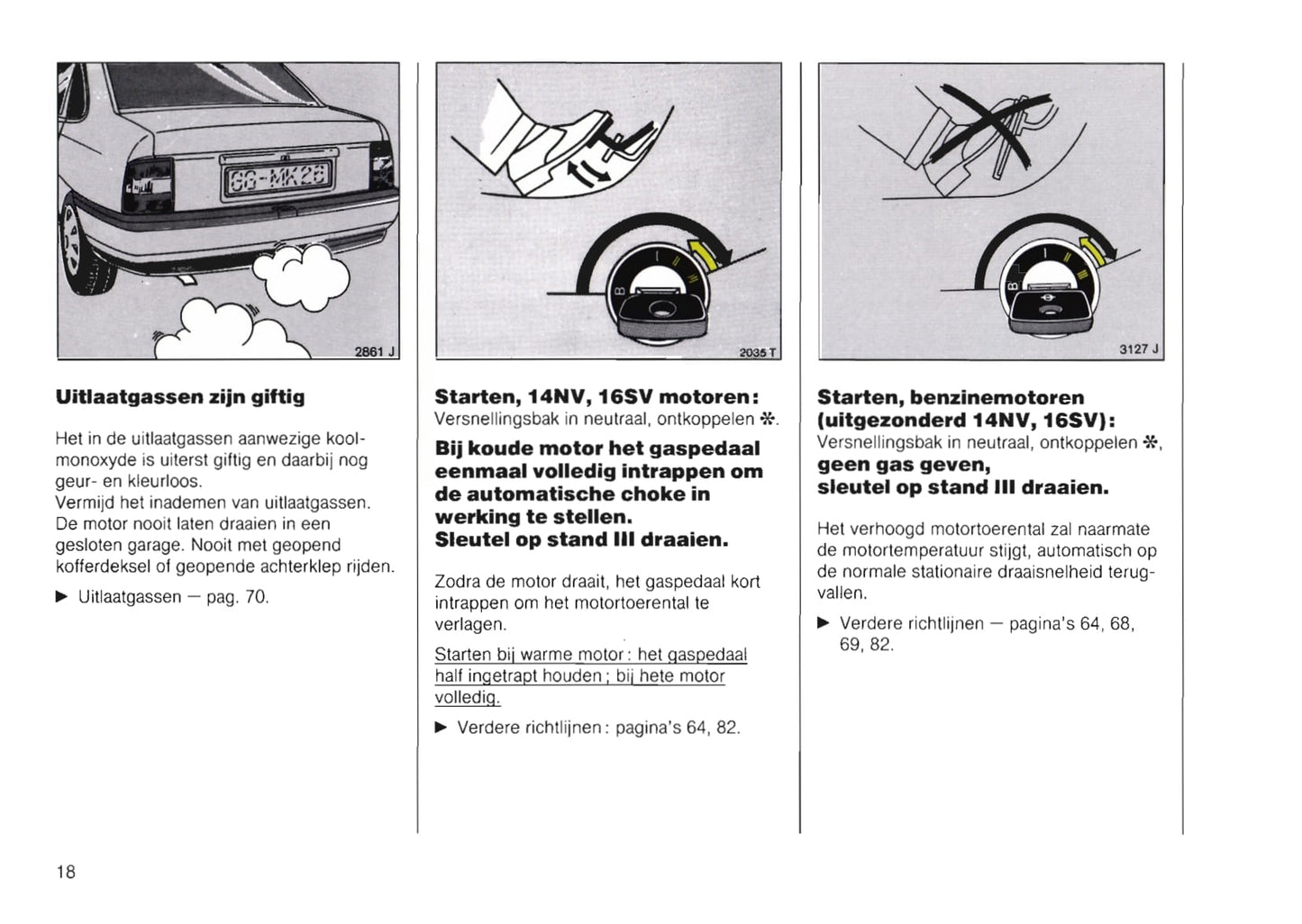 1988-1992 Opel Vectra Gebruikershandleiding | Nederlands