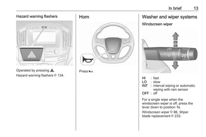 2013-2017 Vauxhall Insignia Bedienungsanleitung | Englisch