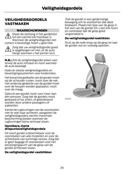 2014-2015 Ford EcoSport Owner's Manual | Dutch