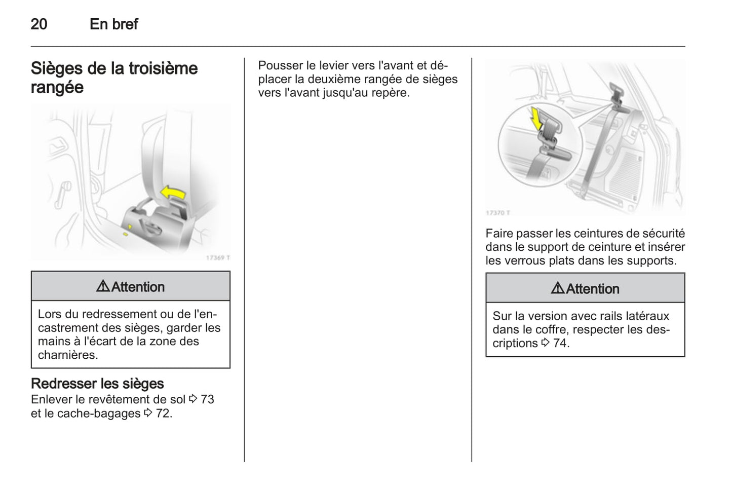 2010-2011 Opel Zafira Manuel du propriétaire | Français