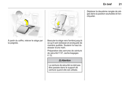 2010-2011 Opel Zafira Manuel du propriétaire | Français