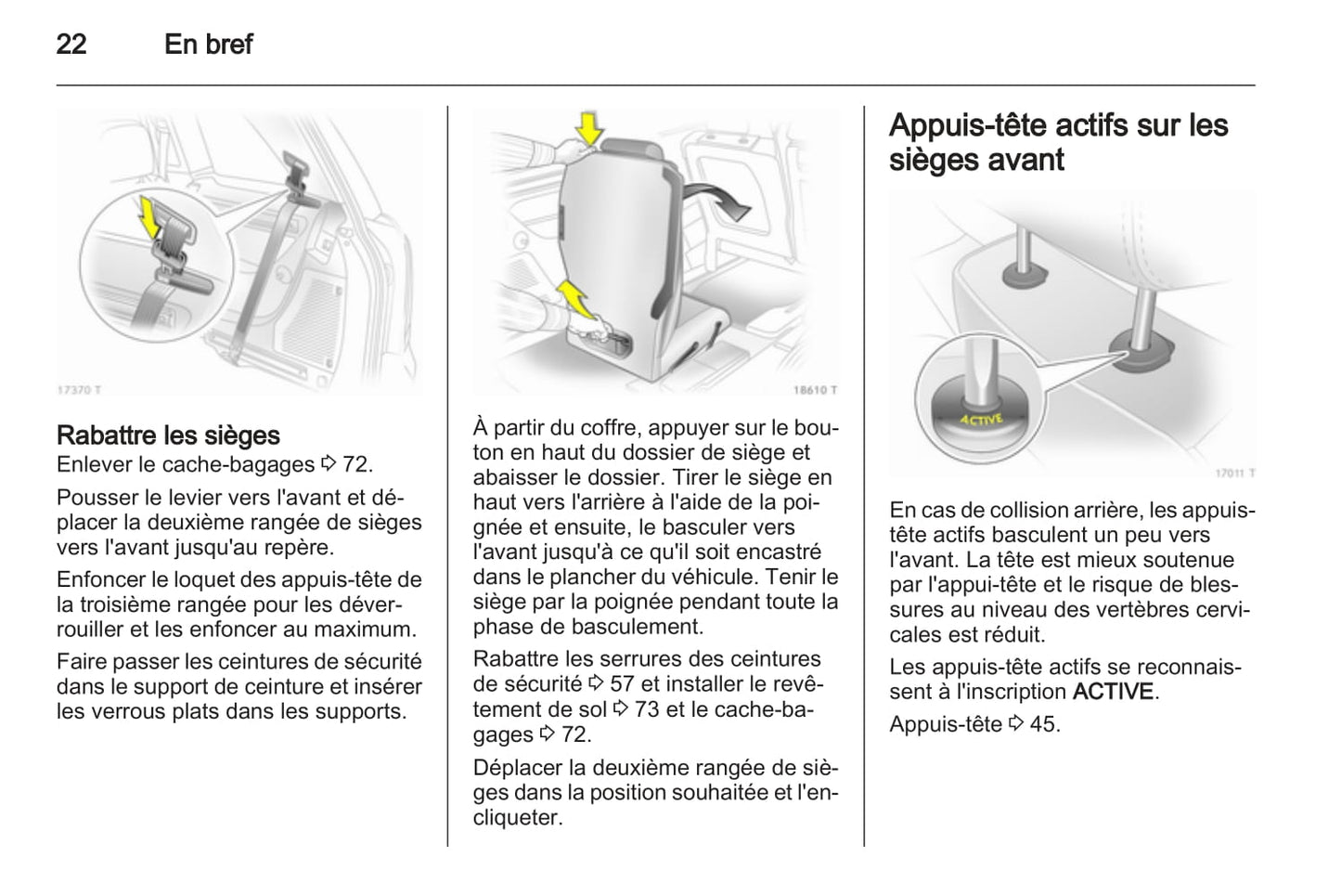 2010-2011 Opel Zafira Manuel du propriétaire | Français