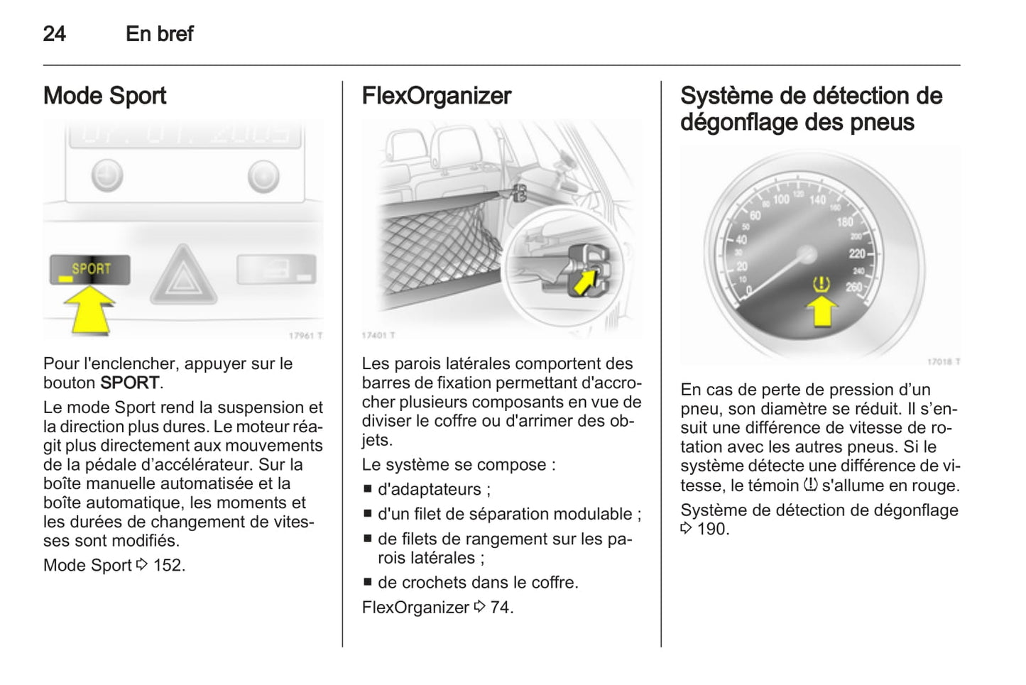 2010-2011 Opel Zafira Manuel du propriétaire | Français