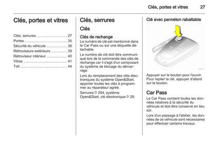 2010-2011 Opel Zafira Manuel du propriétaire | Français